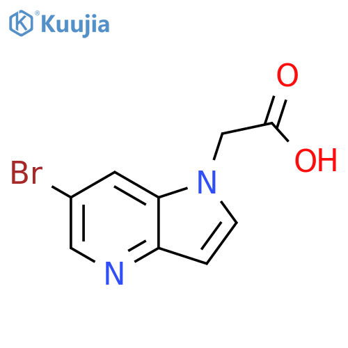 6-Bromo-1H-pyrrolo[3,2-b]pyridine-1-acetic acid structure
