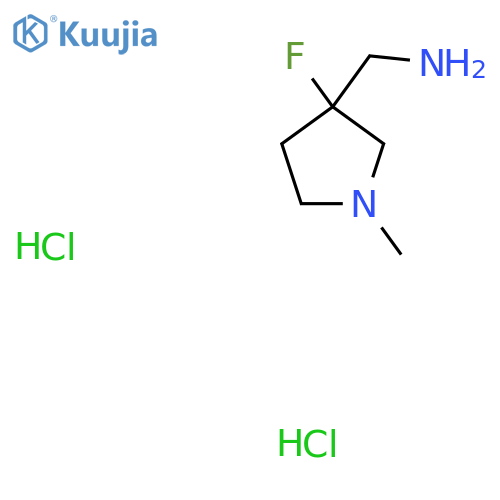 (3-Fluoro-1-methylpyrrolidin-3-YL)methanamine dihydrochloride structure