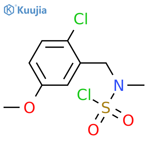 Sulfamoyl chloride, N-[(2-chloro-5-methoxyphenyl)methyl]-N-methyl-  structure