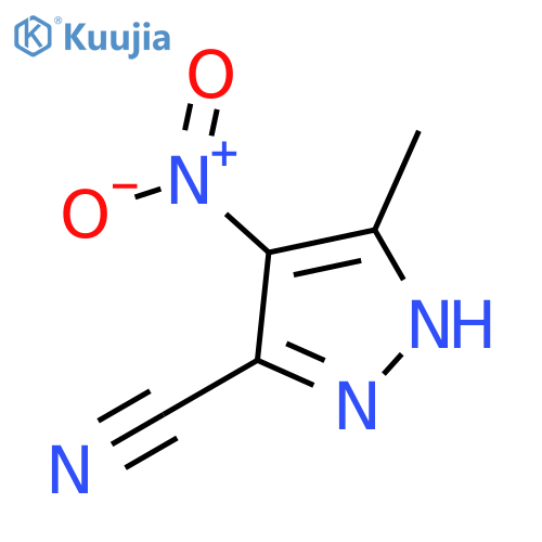 5-methyl-4-nitro-1H-pyrazole-3-carbonitrile structure