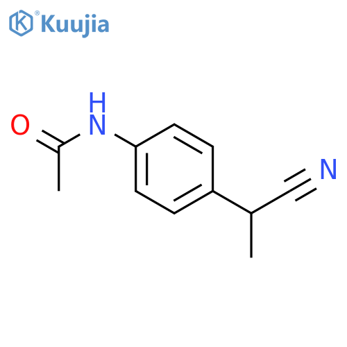 N-4-(1-cyanoethyl)phenylacetamide structure