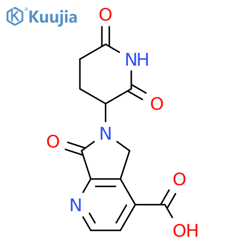 5H-Pyrrolo[3,4-b]pyridine-4-carboxylic acid, 6-(2,6-dioxo-3-piperidinyl)-6,7-dihydro-7-oxo-  structure