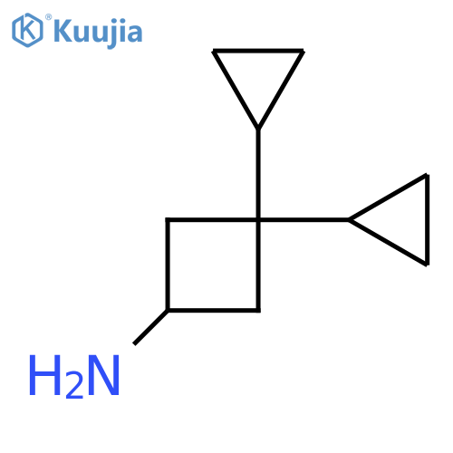3,3-Dicyclopropylcyclobutanamine structure