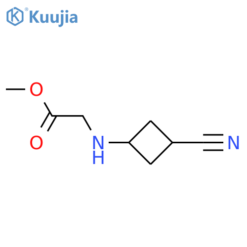 Glycine, N-(3-cyanocyclobutyl)-, methyl ester  structure