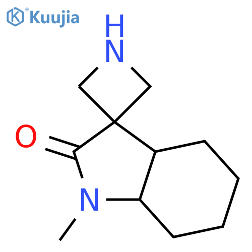 Spiro[azetidine-3,3′-[3H]indol]-2′(1′H)-one, hexahydro-1′-methyl-  structure