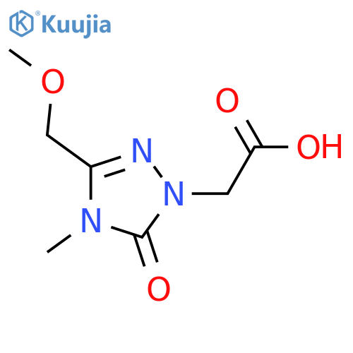 1H-1,2,4-Triazole-1-acetic acid, 4,5-dihydro-3-(methoxymethyl)-4-methyl-5-oxo-  structure