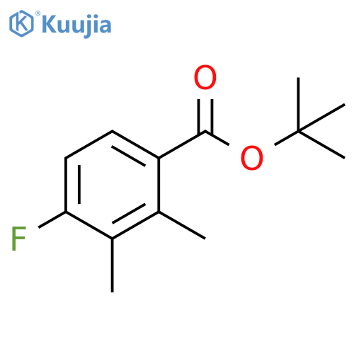 1,1-Dimethylethyl 4-fluoro-2,3-dimethylbenzoate structure