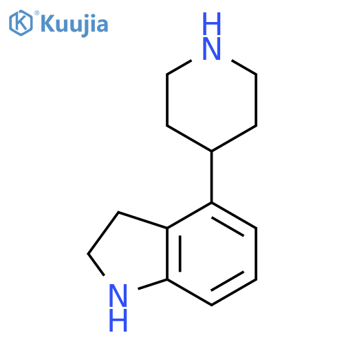 2,3-Dihydro-4-(4-piperidinyl)-1H-indole structure