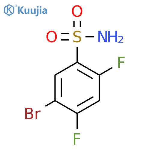 5-Bromo-2,4-difluorobenzenesulfonamide structure