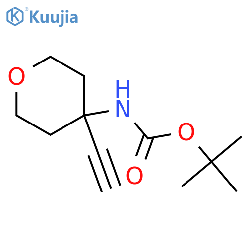 tert-butyl N-(4-ethynyloxan-4-yl)carbamate structure