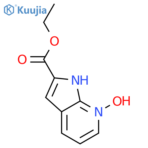 1H-Pyrrolo[2,3-b]pyridine-2-carboxylic acid, ethyl ester, 7-oxide structure