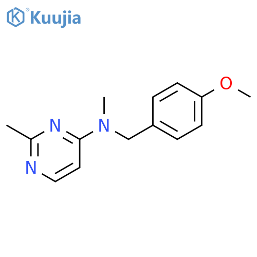 N-[(4-methoxyphenyl)methyl]-N,2-dimethylpyrimidin-4-amine structure
