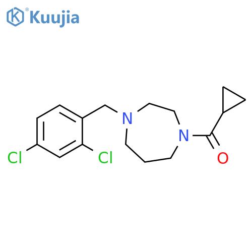 1-cyclopropanecarbonyl-4-[(2,4-dichlorophenyl)methyl]-1,4-diazepane structure