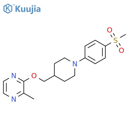 2-{[1-(4-methanesulfonylphenyl)piperidin-4-yl]methoxy}-3-methylpyrazine structure