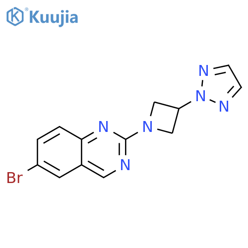 6-bromo-2-[3-(2H-1,2,3-triazol-2-yl)azetidin-1-yl]quinazoline structure