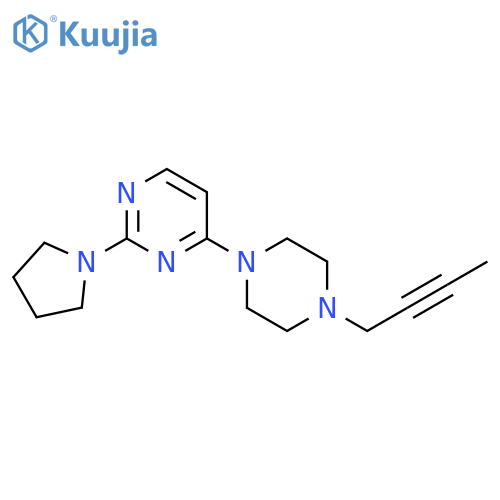 4-[4-(but-2-yn-1-yl)piperazin-1-yl]-2-(pyrrolidin-1-yl)pyrimidine structure