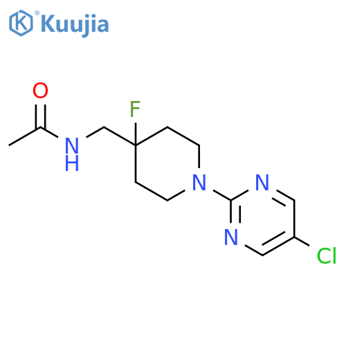 N-{[1-(5-chloropyrimidin-2-yl)-4-fluoropiperidin-4-yl]methyl}acetamide structure
