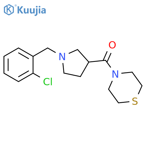 4-{1-[(2-chlorophenyl)methyl]pyrrolidine-3-carbonyl}thiomorpholine structure