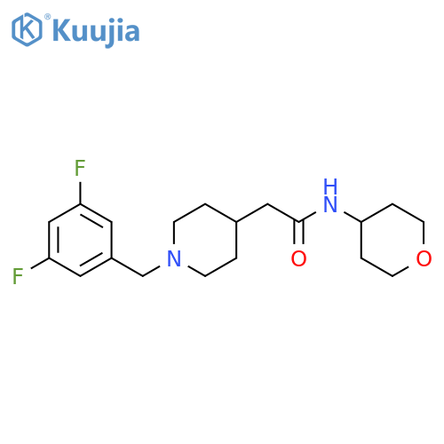 2-{1-[(3,5-difluorophenyl)methyl]piperidin-4-yl}-N-(oxan-4-yl)acetamide structure
