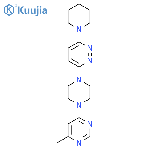 3-[4-(6-Methylpyrimidin-4-yl)piperazin-1-yl]-6-(piperidin-1-yl)pyridazine structure