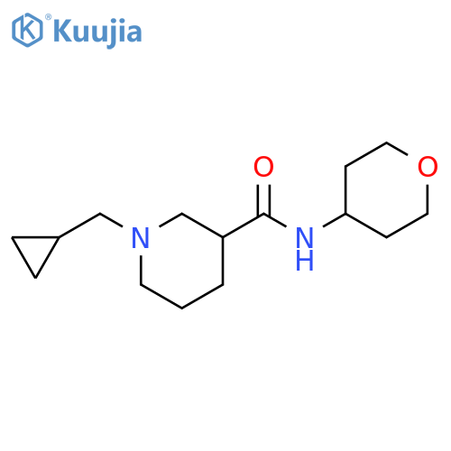 1-(cyclopropylmethyl)-N-(oxan-4-yl)piperidine-3-carboxamide structure