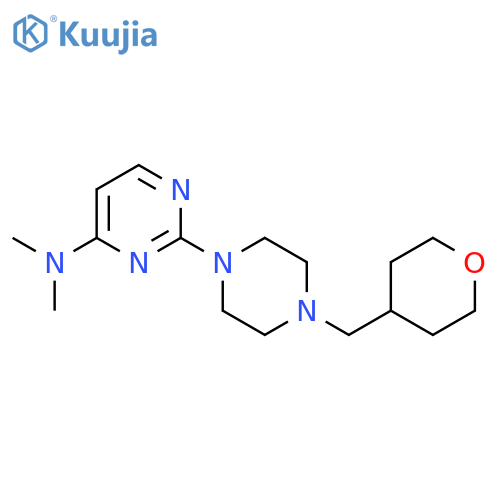 N,N-dimethyl-2-{4-[(oxan-4-yl)methyl]piperazin-1-yl}pyrimidin-4-amine structure