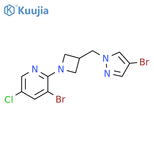 3-bromo-2-{3-[(4-bromo-1H-pyrazol-1-yl)methyl]azetidin-1-yl}-5-chloropyridine structure