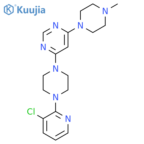 4-[4-(3-Chloropyridin-2-yl)piperazin-1-yl]-6-(4-methylpiperazin-1-yl)pyrimidine structure