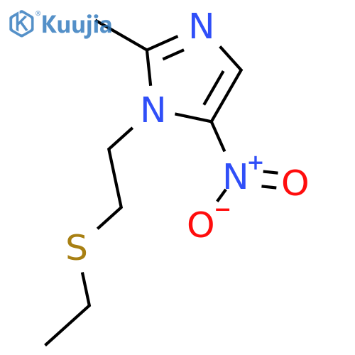 1-2-(Ethylthio)ethyl-2-methyl-5-nitro-1H-imidazole structure