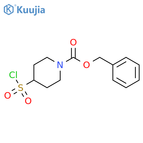 Benzyl 4-(chlorosulfonyl)piperidine-1-carboxylate structure