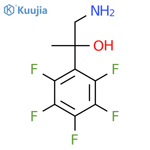 1-amino-2-(pentafluorophenyl)propan-2-ol structure