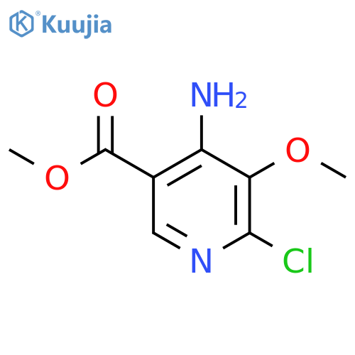Methyl 4-amino-6-chloro-5-methoxy-pyridine-3-carboxylate structure