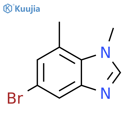 5-Bromo-1,7-dimethyl-1H-benzo[D]imidazole structure