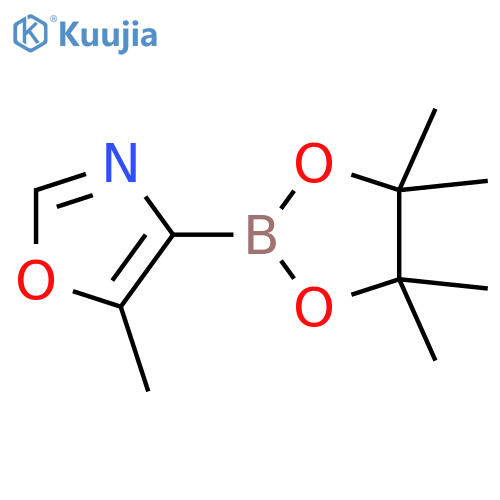 5-Methyl-4-(4,4,5,5-tetramethyl-[1,3,2]dioxaborolan-2-yl)-oxazole structure