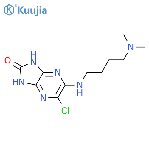 5-chloro-6-(4-dimethylamino-butylamino)-1,3-dihydro-imidazo[4,5-b]pyrazin-2-one structure