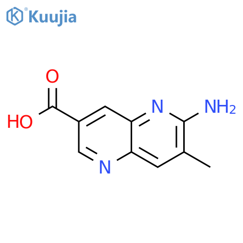 1,5-Naphthyridine-3-carboxylic acid, 6-amino-7-methyl- structure