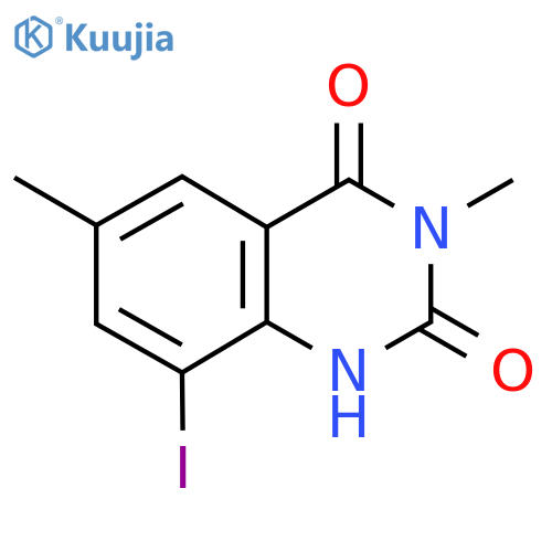8-iodo-3,6-dimethyl-1H-quinazoline-2,4-dione structure