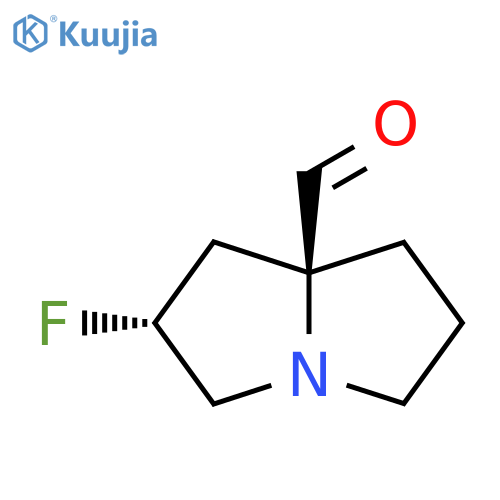 (2R,7AS)-2-Fluorotetrahydro-1H-pyrrolizine-7A(5H)-carbaldehyde structure