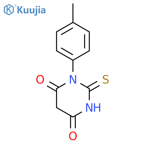 1-(4-Methylphenyl)-2-thioxodihydropyrimidine-4,6(1H,5H)-dione structure