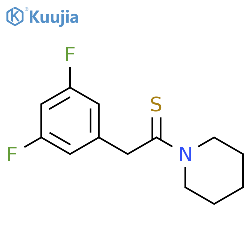 Ethanethione,2-(3,5-difluorophenyl)-1-(1-piperidinyl)- structure