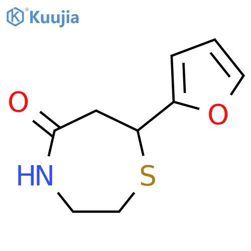 7-(furan-2-yl)-1,4-thiazepan-5-one structure