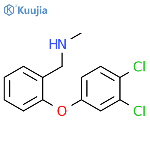 Benzenemethanamine, 2-(3,4-dichlorophenoxy)-N-methyl- structure