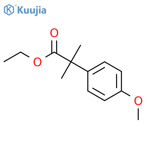 ethyl 2-(4-methoxyphenyl)-2-methylpropanoate structure