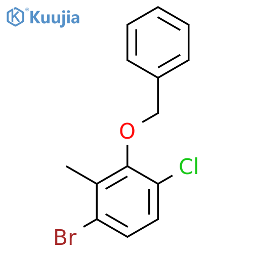 2-(BenZyloxy)-4-bromo-1-chloro-3-methylbenZene structure