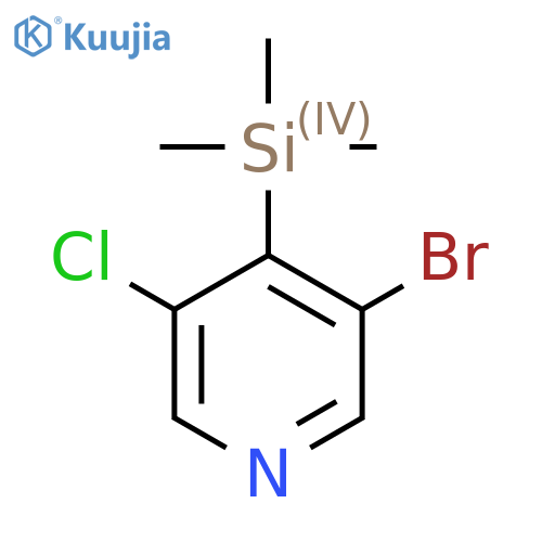 3-Bromo-5-chloro-4-(trimethylsilyl)pyridine structure