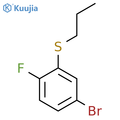 (5-Bromo-2-fluorophenyl)(propyl)sulfane structure