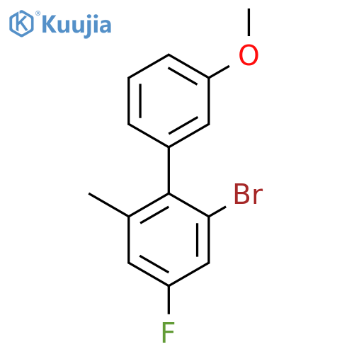 2-Bromo-4-fluoro-3'-methoxy-6-methyl-1,1'-biphenyl structure