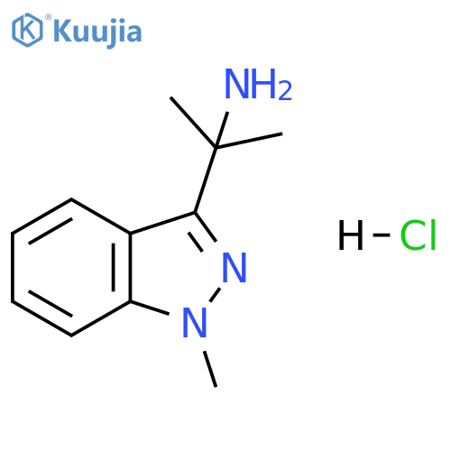 2-(1-Methyl-1H-indazol-3-yl)propan-2-amine hydrochloride structure