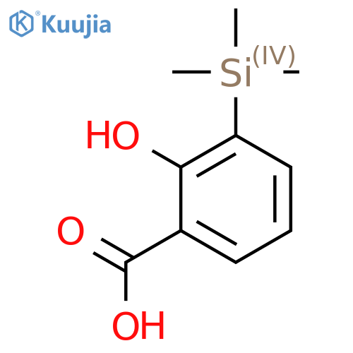 2-Hydroxy-3-(trimethylsilyl)benZoic acid structure