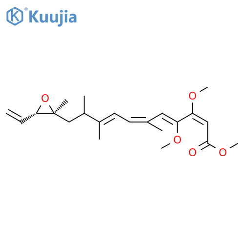 2,4,6,8-Undecatetraenoic acid, 11-[(2R,3R)-3-ethenyl-2-methyl-2-oxiranyl]-3,4-dimethoxy-6,9,10-trimethyl-, methyl ester, (2E,4Z,6Z,8E)-rel-(+)- structure